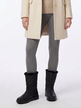 Comfort View Black Winter Faux Fur Interior Zip Up Boots Size 10